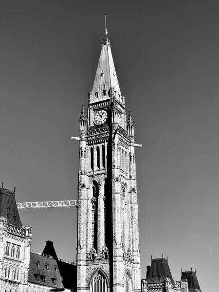 Canadas Parlamento Edifici Una Giornata Sole — Foto Stock