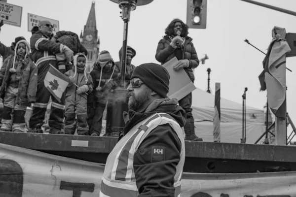 Truckers Freedom Rally Ottawa Canada — Stock fotografie
