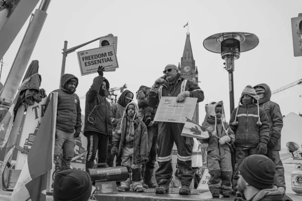 Truckers Freedom Rally Ottawa Canada — Stock Photo, Image