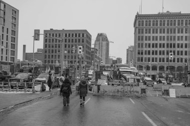 Ottawa, Kanada 'da kamyoncular özgürlük protestosu