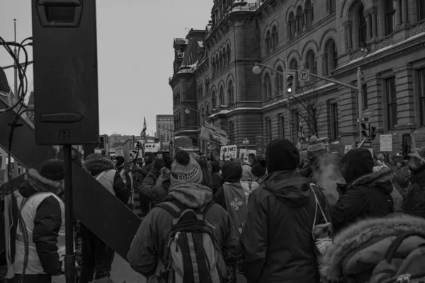 Truckers Freedom Rally Ottawa Canada — Stock fotografie