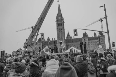 Ottawa kamyoncuları özgürlük mitingi