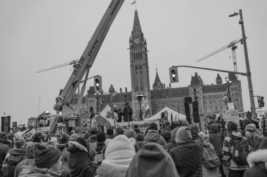 Ottawa kamyoncuları özgürlük mitingi