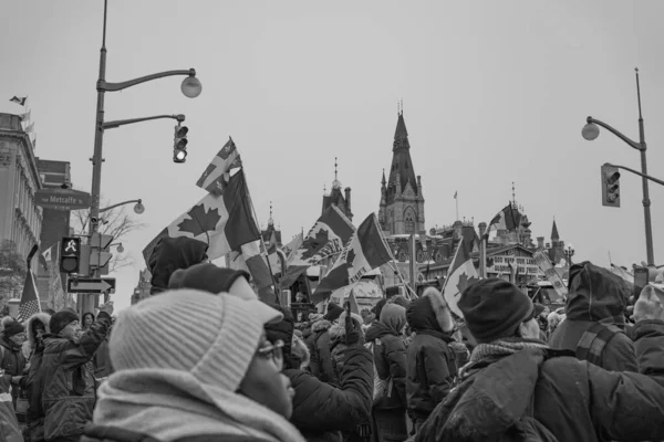 Ottawa Truckers Freedom Rally — Stock Photo, Image