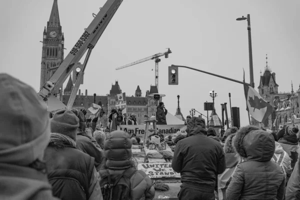 Caminhoneiros Ottawa Reúnem Para Liberdade — Fotografia de Stock