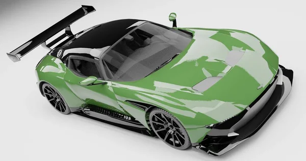 Aston Martin Vulcan Renderelése Elszigetelt Háttérrel — Stock Fotó