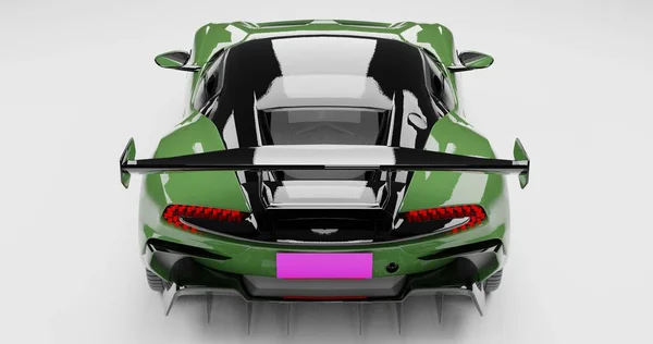 Zole Edilmiş Arka Planda Aston Martin Vulcan Canlandırması — Stok fotoğraf