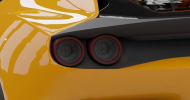 İzole edilmiş arkaplanda Ferrari J50 'nin 3d canlandırması