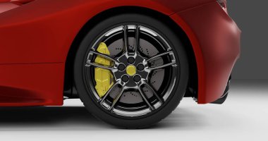 Ferrari 488 GTB 'nin 3D görüntüsü