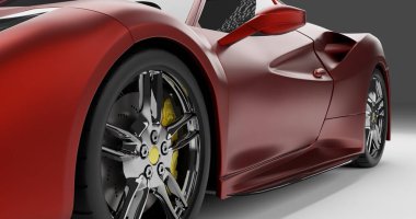 Ferrari 488 GTB 'nin 3D görüntüsü