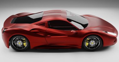 Ferrari 488 GTB 'nin 3D görüntüsü
