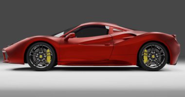 Ferrari 488 GTB 'nin 3D görüntüsü