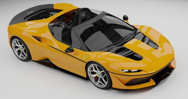 Render Ferrari J50 Isolerad Bakgrund — Stockfoto
