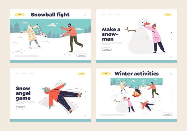 Çocuklar için açık hava aktivitesi. Mutlu çocuklarla dolu iniş sayfaları. Dışarıda oynamaktan zevk alıyorlar.