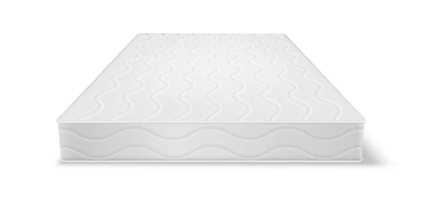 Double mattress. Realistic orthopedic sleeping bed item. Rest and bedchamber accessory — Archivo Imágenes Vectoriales