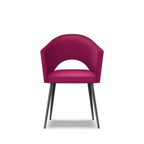 Chaise de tabouret tendance pour restaurant, bar, cuisine design d'intérieur. Fauteuil Celvet ou cuir — Image vectorielle