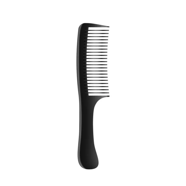 Realistische Haarbürste für die alltägliche häusliche Haarpflege. Barbershop Zubehör Werkzeug. Isolierter Bürstenkamm — Stockvektor
