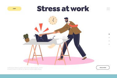 İniş sayfasındaki stres işyerindeki sinir bozukluğundan muzdarip.