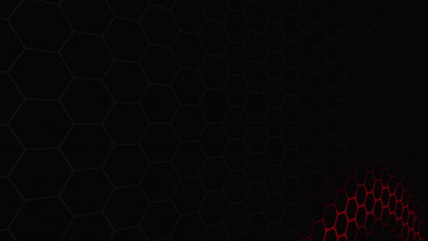 Hi-Tech-Hintergrund von Hexagon — Stockvideo