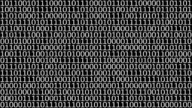 Program code on black background