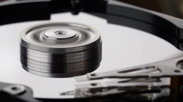 Hard disk drive di dalam . — Stok Video