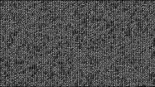 数字の組み合わせ。人工知能の概念 — ストック動画