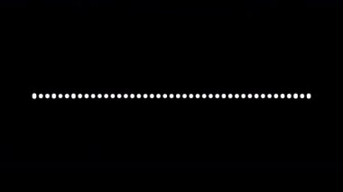 Ses spektrumu ses dalgası. Kusursuz döngülü animasyon, siyah arkaplanda izole