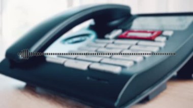 Telefon konuşmaları ses dalgası şeklinde olacak. Ofis telefonu ses spektrumundan kusursuz döngü sesi