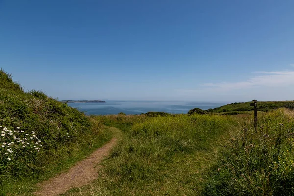 Ein Küstenweg Pembrokeshire Der Nähe Von Skrinkle Haven — Stockfoto