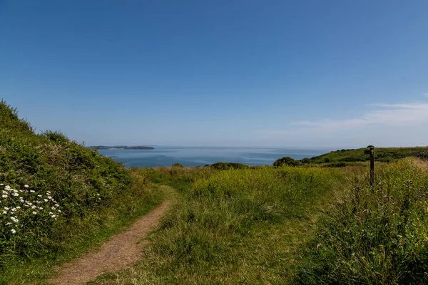 Skrinkle Haven Yakınlarında Pembrokeshire Bir Sahil Yolu — Stok fotoğraf