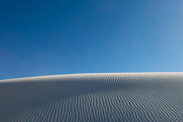 Dunas Areia Sob Céu Azul Parque Nacional White Sands — Fotografia de Stock