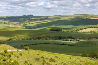 Bir Bahar Günü Yeşil Güney Tepeleri manzarası