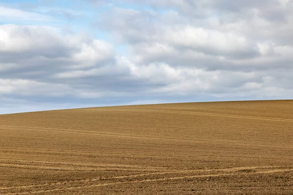 Ein Ländlicher Anblick Sussex Mit Gepflügten Feldern Frühling — Stockfoto