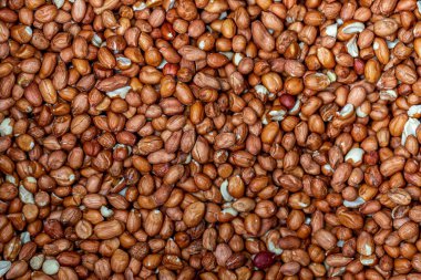 Fıstık bolluğunun tam çerçeve fotoğrafı.