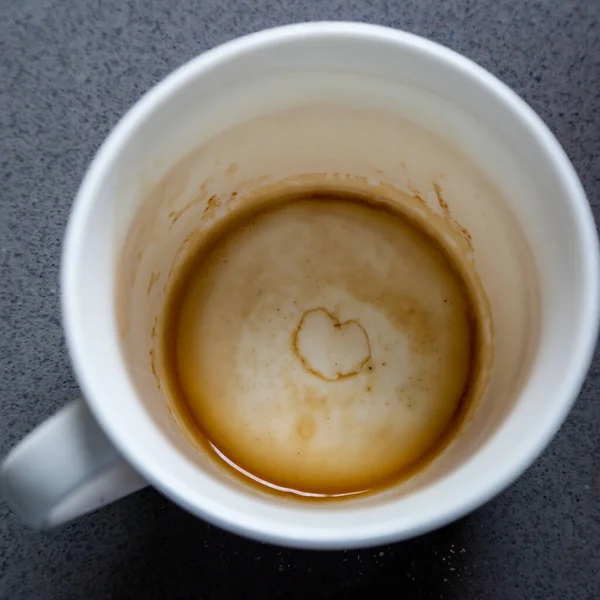 Сердце Дне Кофейной Чашки — стоковое фото