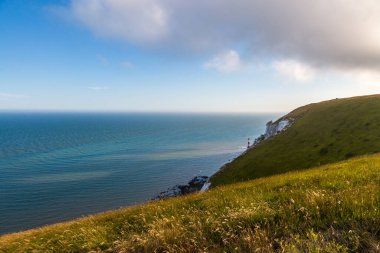 Sussex Kıyısı 'ndaki Deniz Feneri Manzarası