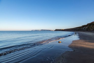 Looking towards Freshwater Bay from Brook Bay, on the Isle of Wight