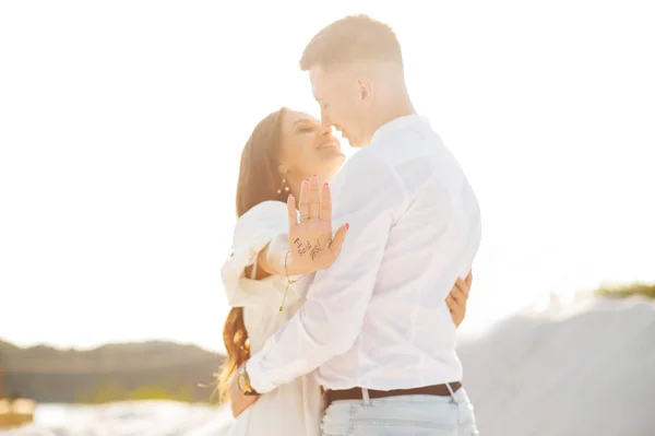 Romantic Portrait Couple Love Marriage Proposal — Stock Photo, Image