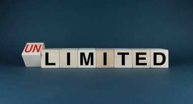 Sınırsız ya da Sınırsız. Küpler limitli ya da limitsiz sözcükleri oluşturur. Sınırsız sınırlar için geniş bir konsept