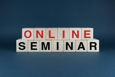 Çevrimiçi seminer. Küpler Kelime Biçimi - Çevrimiçi Seminer. İnternet konferansının çeşitleri, online toplantılar veya internet üzerinden sunumlar yapma kavramı