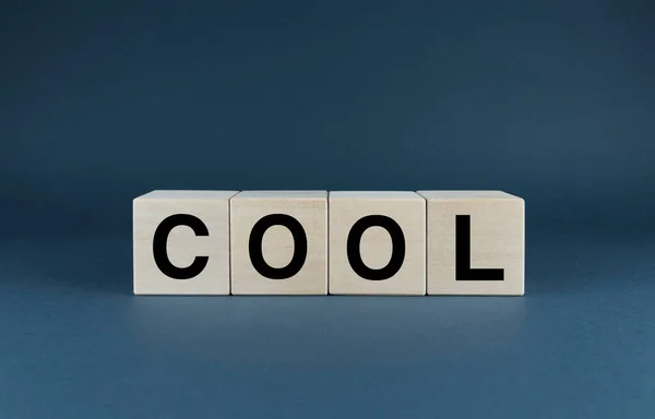 Bbe Cool Cubes Form Word Cool Extensive Concept Word Cool — Stock Photo, Image