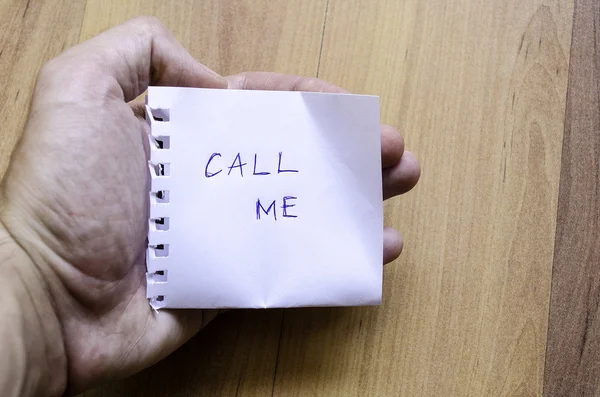 Call Me Note — Stock Photo, Image