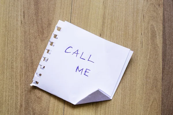 Call Me Note — Stock Photo, Image