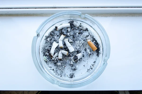 Dirty ashtray — Stock Photo, Image