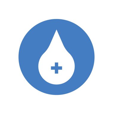 Kan vektör ikonu tıbbi ve hastane sembolü bağışla