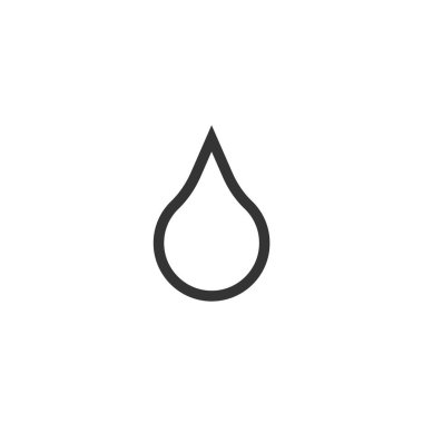 Su yağı simgesi için sıvı damla vektör simgesi