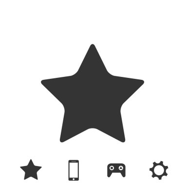 star icon illustration for web mobile design