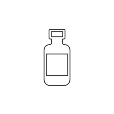 ilaç şişesi taşıyıcı vektör simgesi
