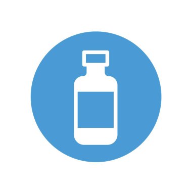 ilaç şişesi taşıyıcı vektör simgesi