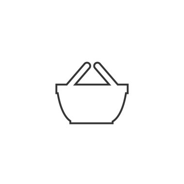 alışveriş taşıyıcısı için baasket vektör simgesi